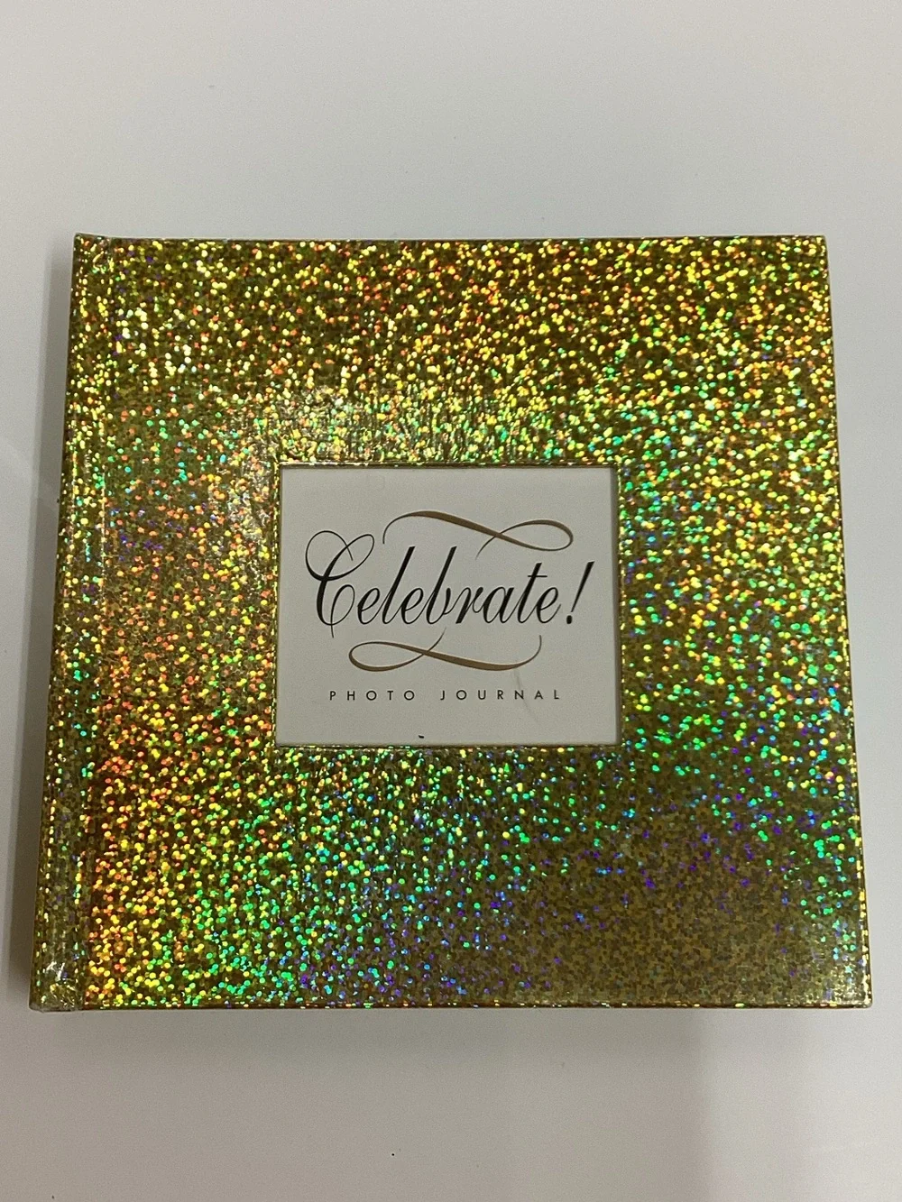 Gold Holographic Photo Journal - Shimmering Keepsake